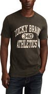 Lucky Brand Athletics Flocked Logo Graphic T-Shirt