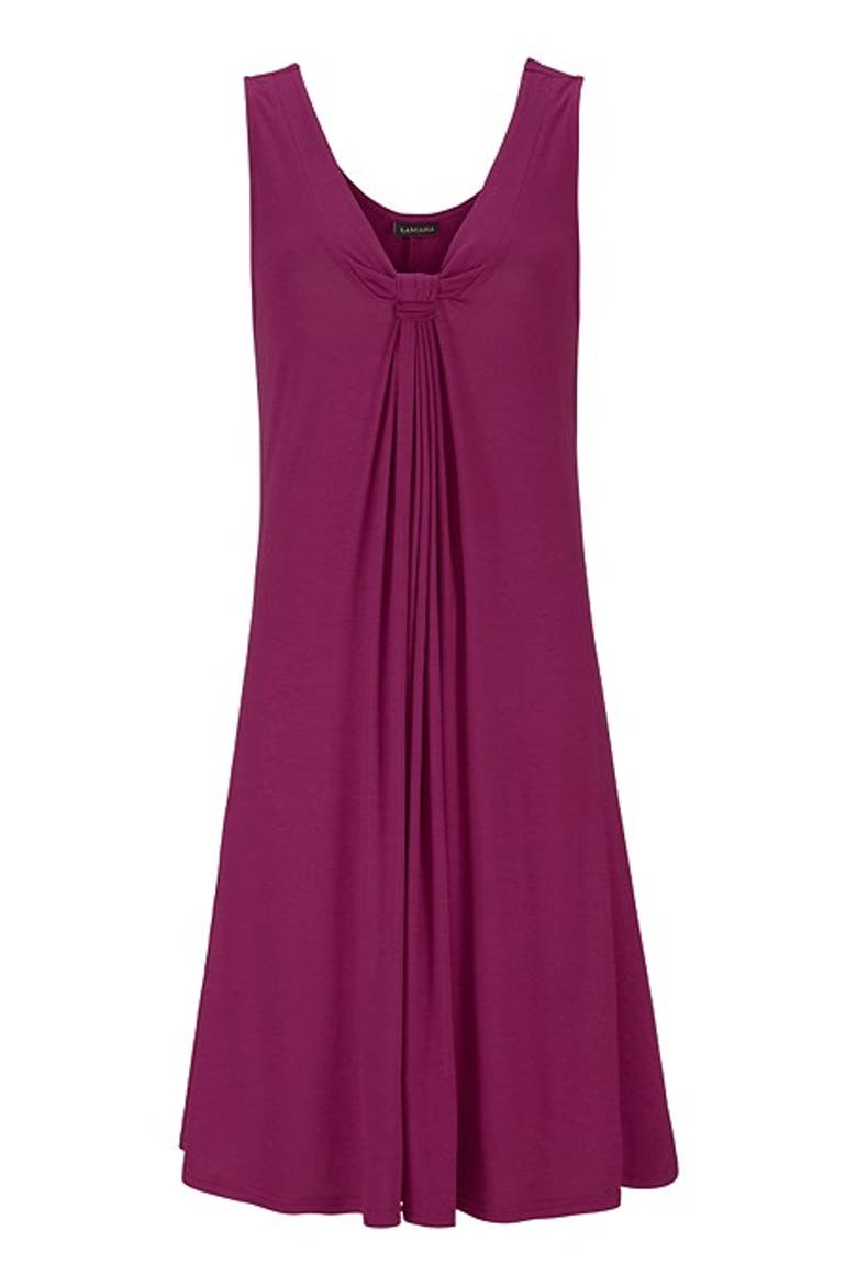 Women's Knot Detail Dress, Alternate, color, Wine