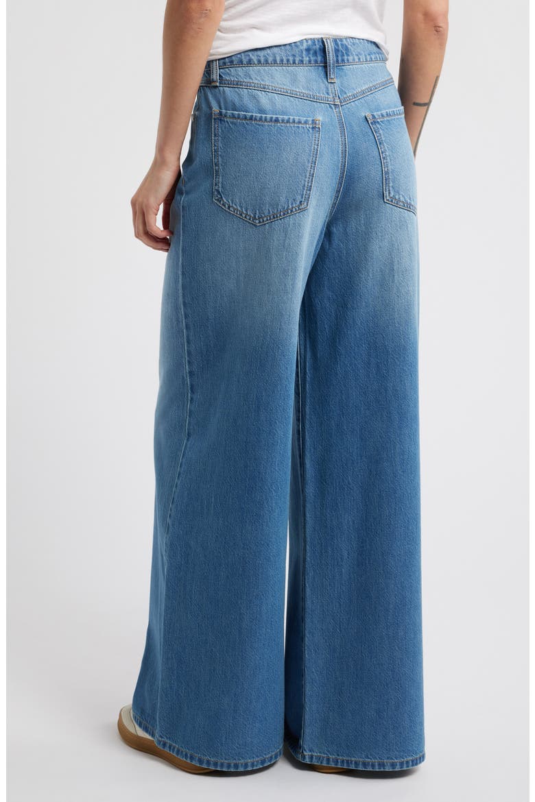 Drawstring High Waist Wide Leg Jeans, Alternate, color, YONKERS