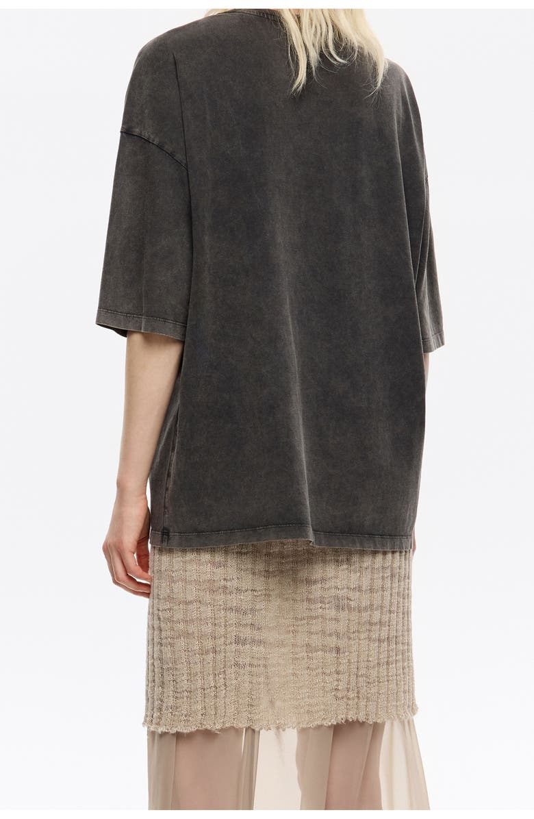 Bimba y Lola Heart Logo T-Shirt, Alternate, color, Washed Black