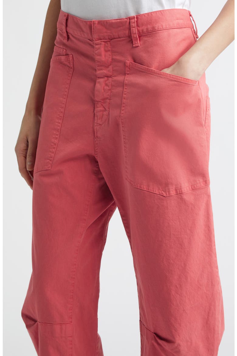 Shon Stretch Cotton Pants, Alternate, color, FADED RED