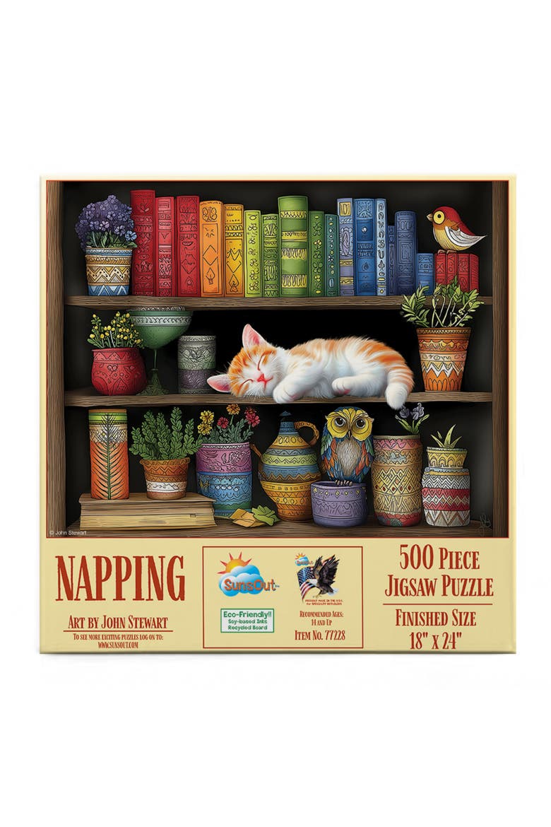 Napping 500 piece Jigsaw Puzzle for Adults, Alternate, color, Multicolor