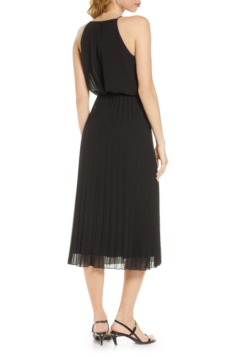Sam Edelman Blouson Pleated Dress, Alternate, color,