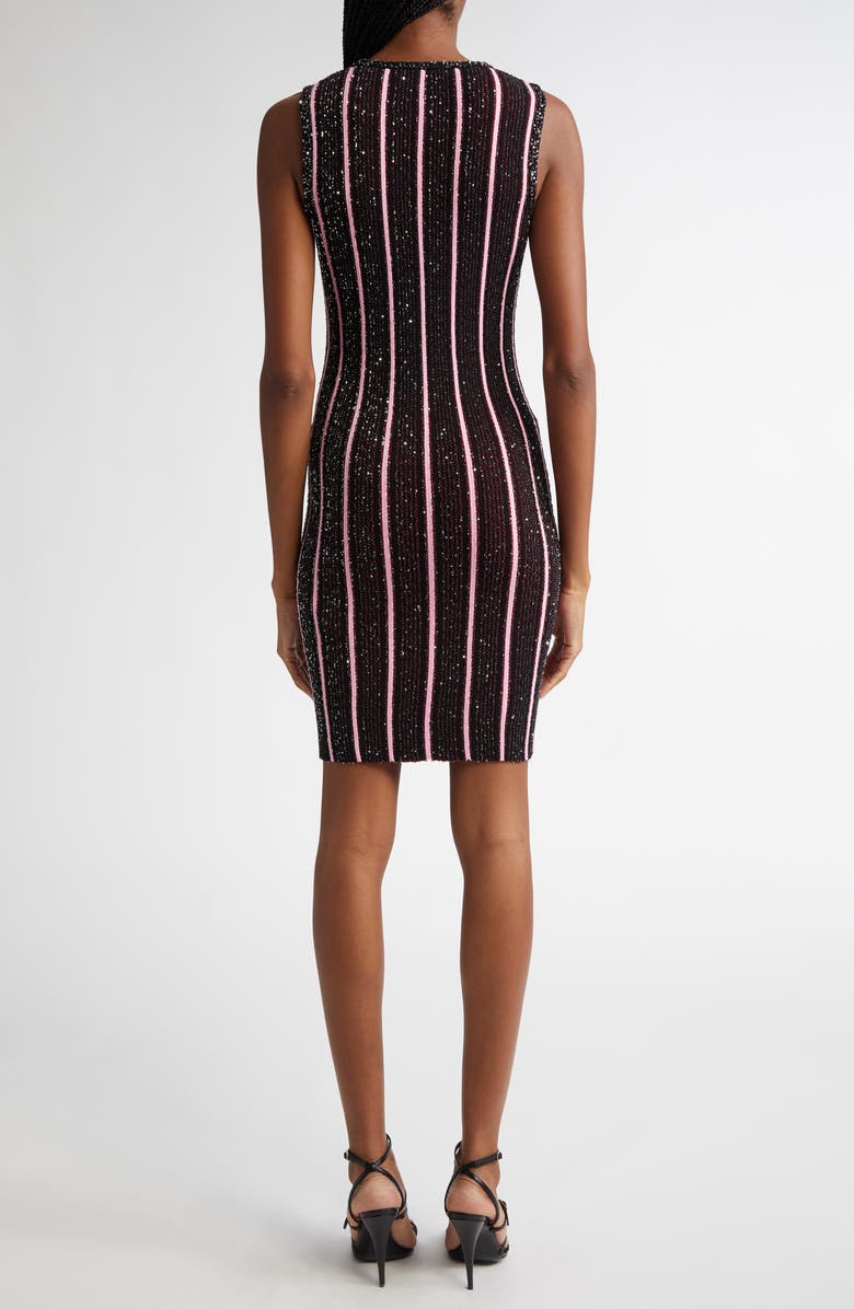 Missoni Stripe Sequin Sleeveless Minidress, Alternate, color, Red And Black