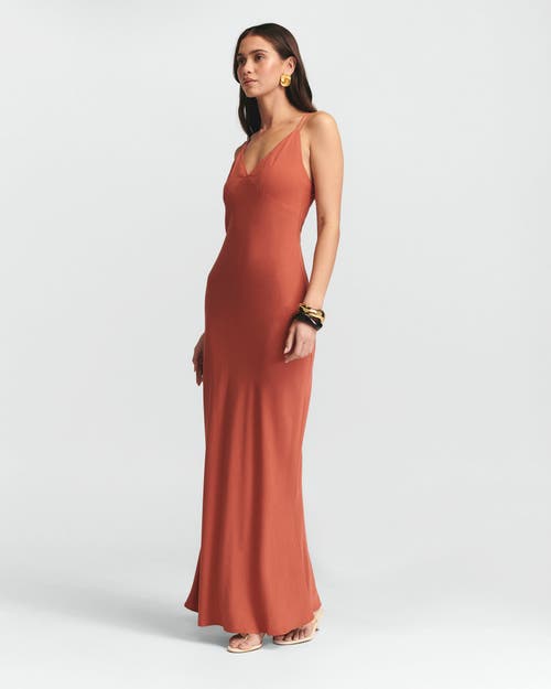 St Mrlo Isadora Slip Dress In Orange