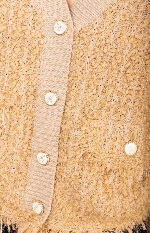 Hale Bob Madalyn Boucle Cardigan In Brown