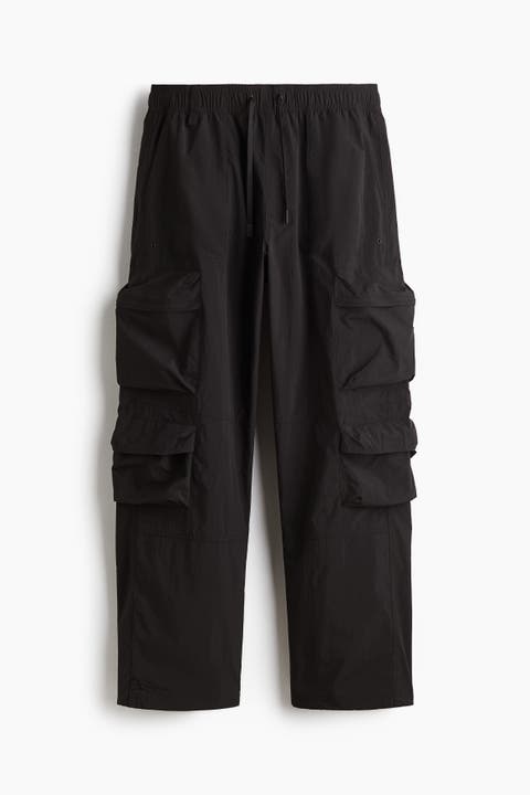 Loose Fit Water-repellent Cargo Trousers