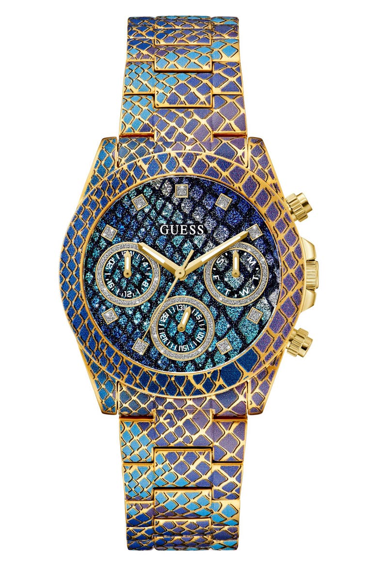 Serpentina Python Pattern Bracelet Watch, 38mm, Main, color, MULTI