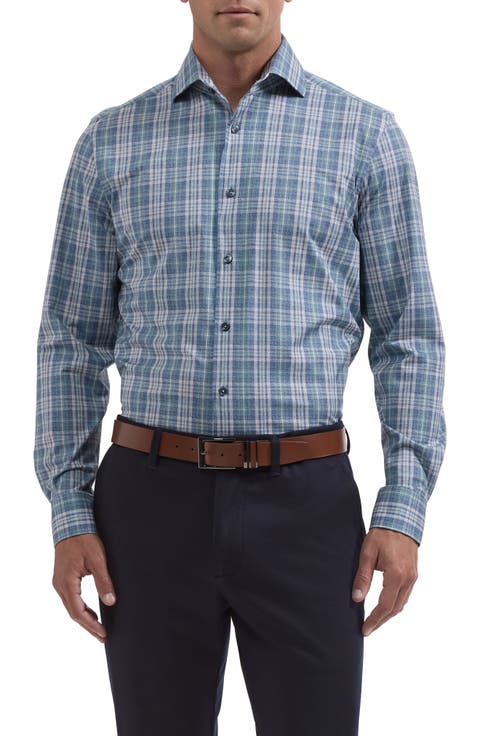 Devon OoohCotton® Plaid Button-Up Shirt