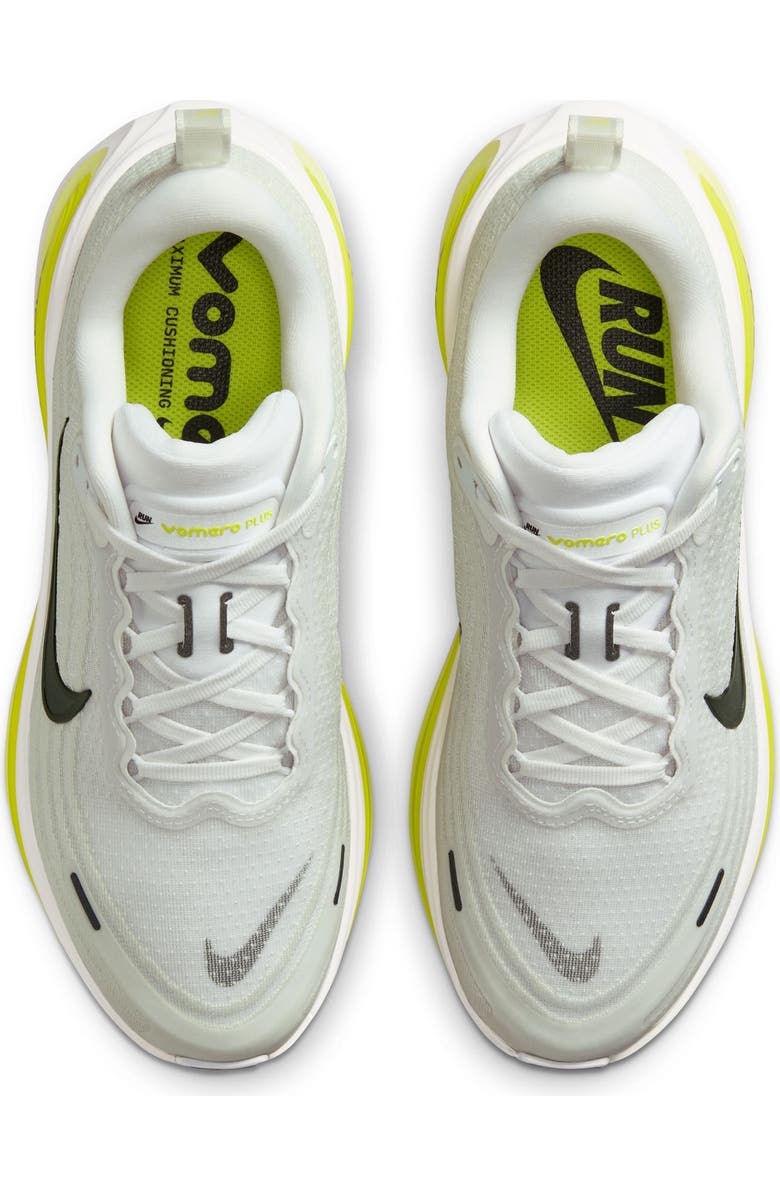 Nike Vomero Plus Running Shoe, Alternate, color, White/ Black/ Cyber/ Lemon