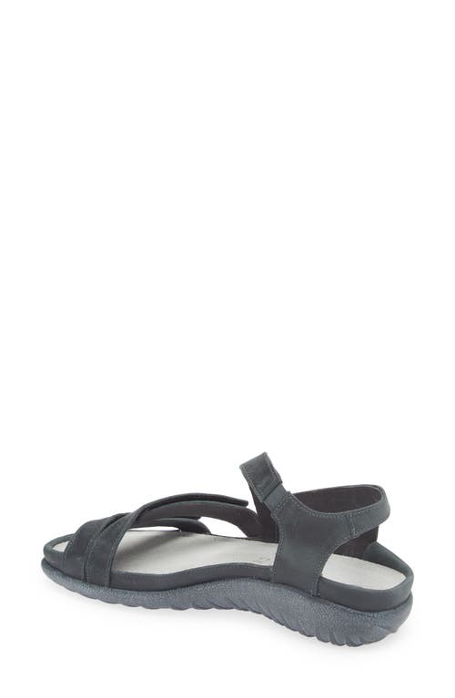 Naot Whetu Water Repellent Sandal In Oily Shadow Nubuck