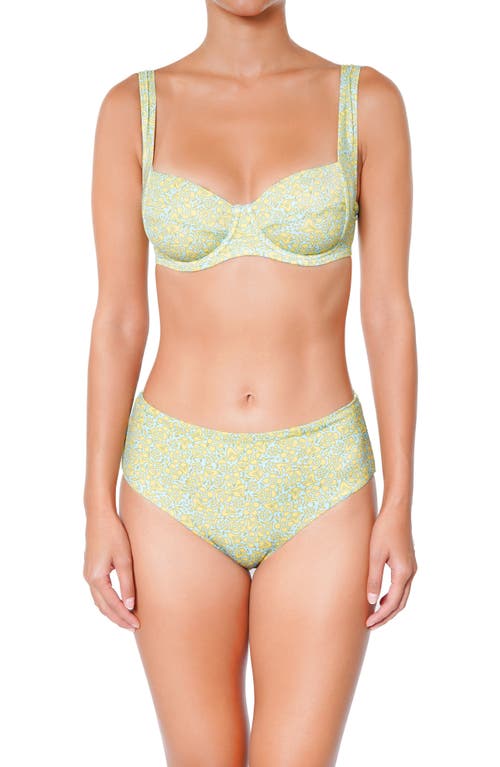 Huit Citron Vert Underwire Bikini Top In Green