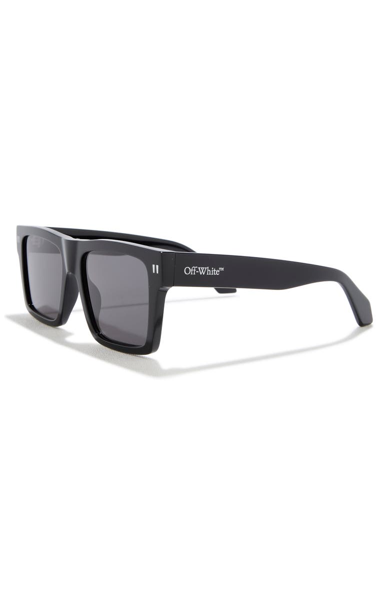 Off-White Lawton Rectangular Sunglasses, Alternate, color, Black Dark Grey