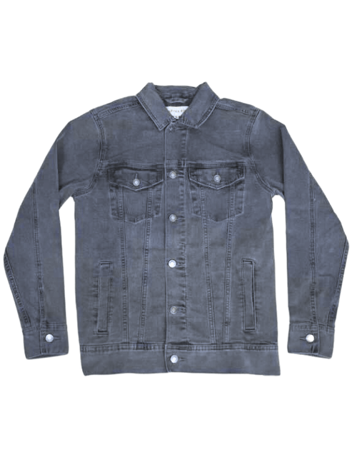 Dapper Boi Grey Denim Jacket In Grey