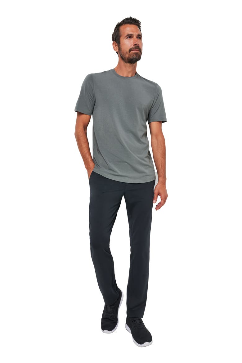 Legacy Stretchknit Flat Front Chinos, Alternate, color, BLACK