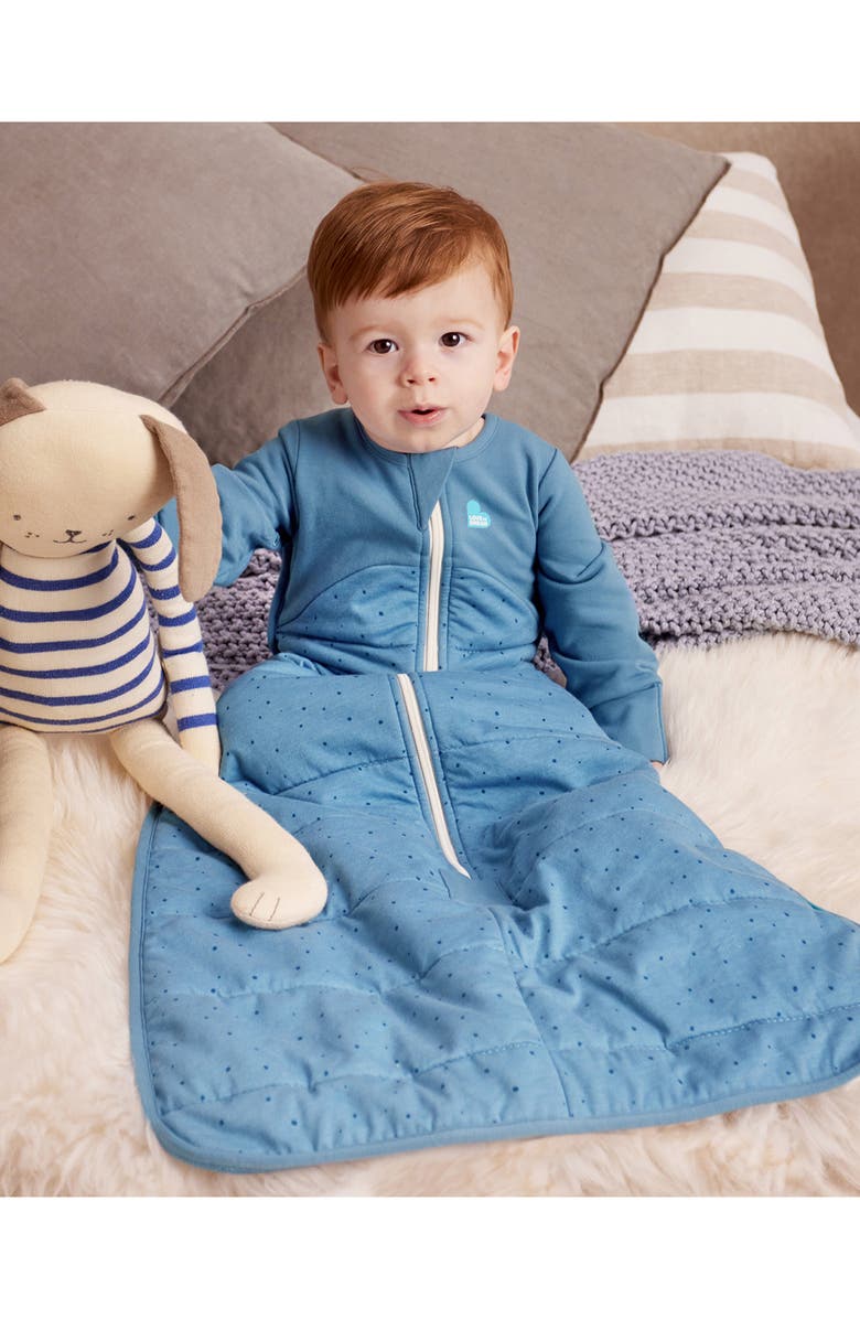 LOVE TO DREAM Long Sleeve 2.5 TOG Quilted Warm Sleep Bag, Alternate, color, Stone Blue