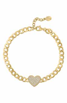 EFFY Pavé Diamond Heart Bracelet