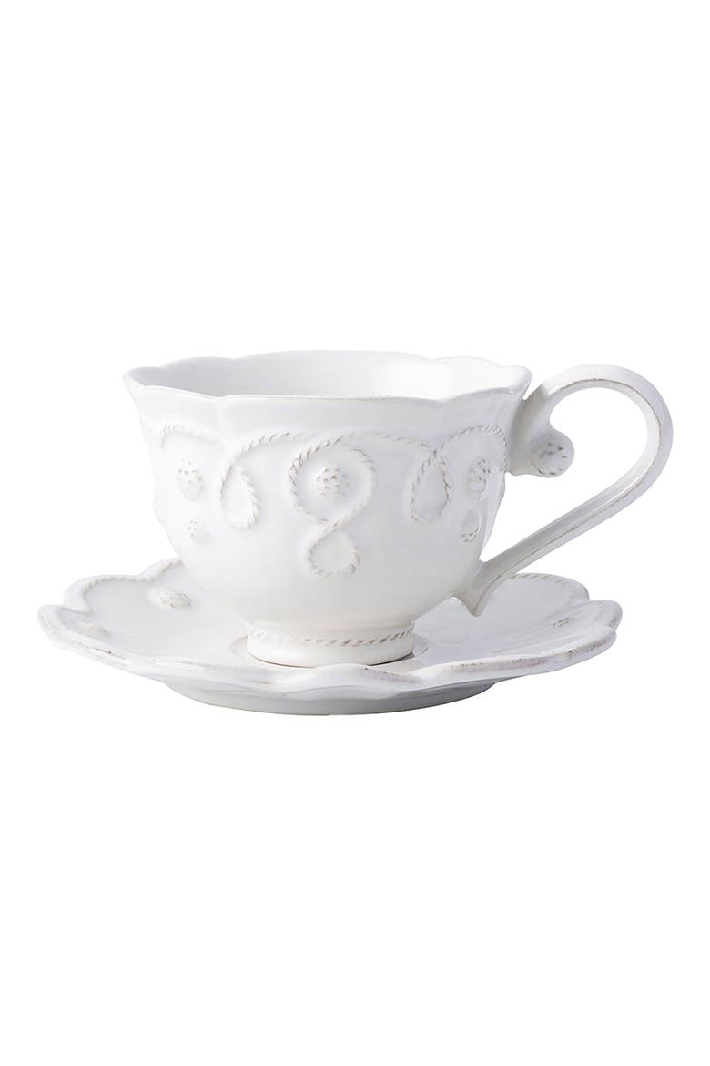 Jardins du Monde Saucer, Alternate, color, WHITEWASH