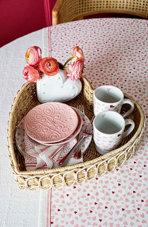 Juliska Berry & Thread Heart Vase In Whitewash