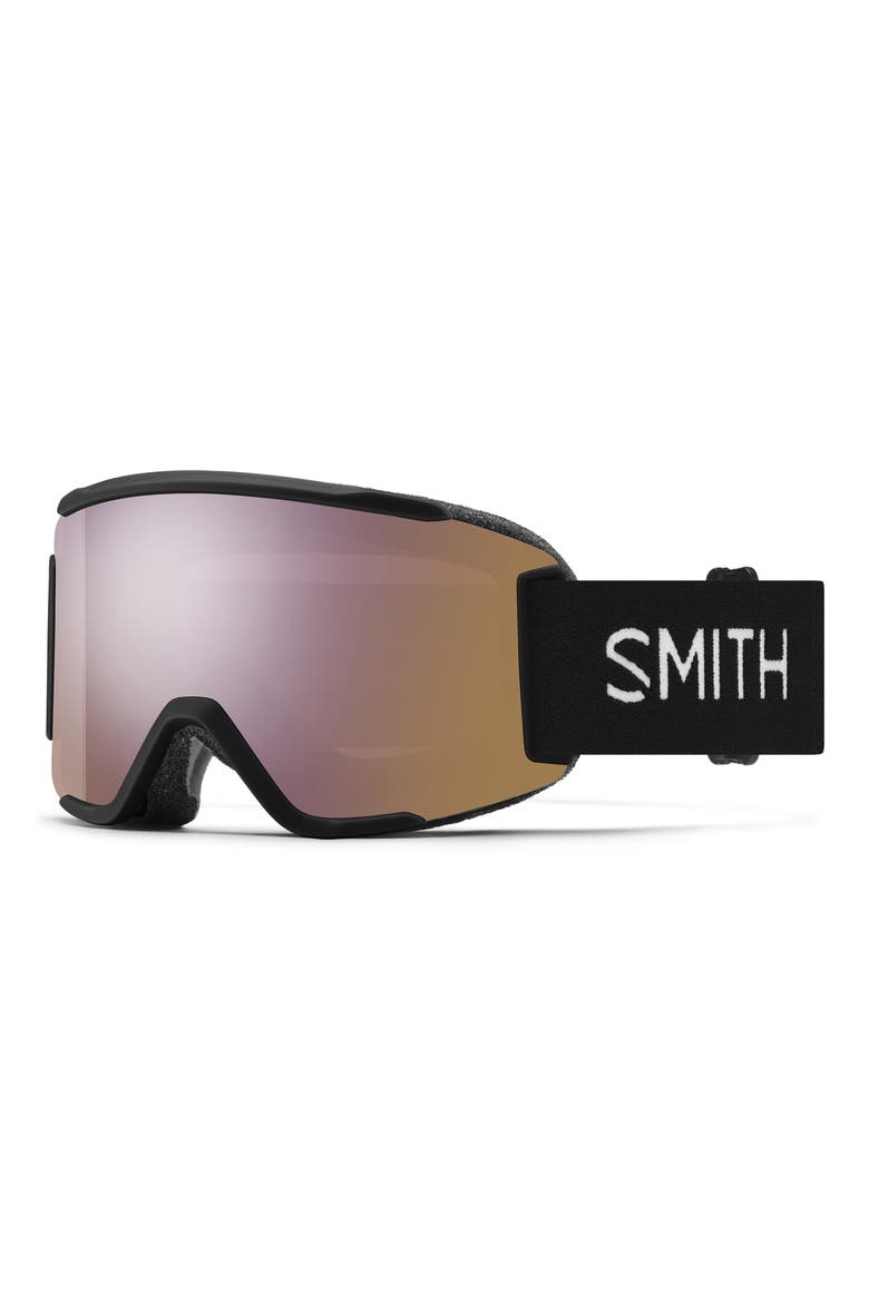 Squad 180mm ChromaPop™ Snow Goggles, Main, color, BLACK / CHROMAPOP ROSE GOLD