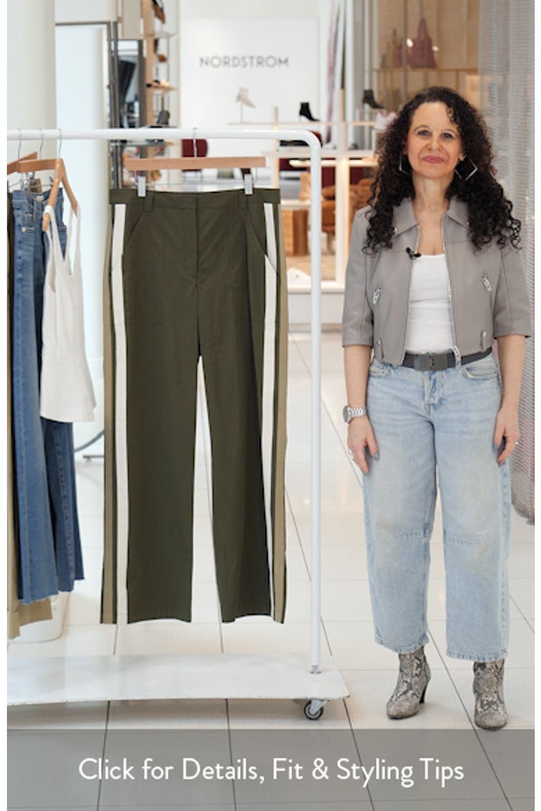 Isabelle Side Stripe Cotton Pants video