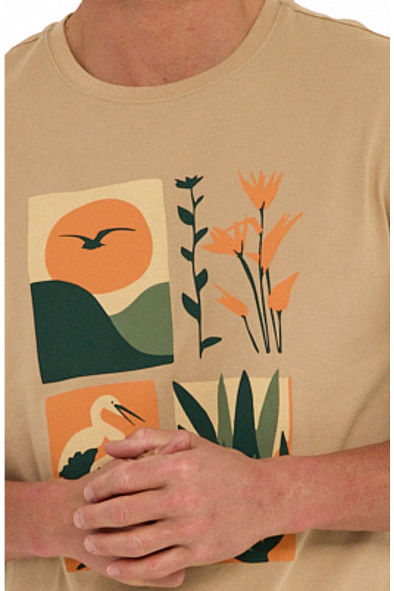 Nature Moments Cotton Blend Graphic T-Shirt, Alternate, color, SANDSTONE