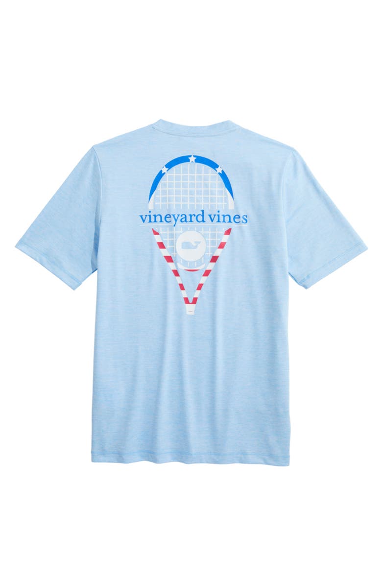 vineyard vines Kids' USA Tennis Harbor Performance Graphic T-Shirt, Alternate, color, Jake Blue Heather