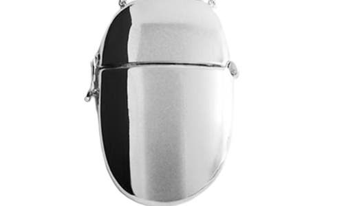 Mango Locket Pendant Necklace In Metallic