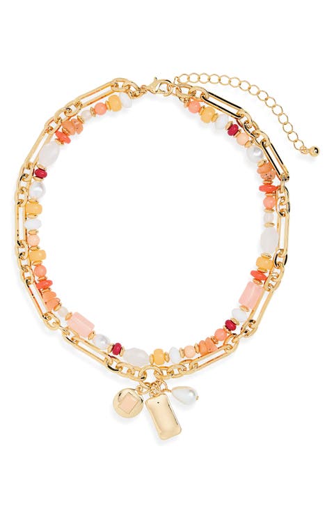 Beaded Charm Necklace