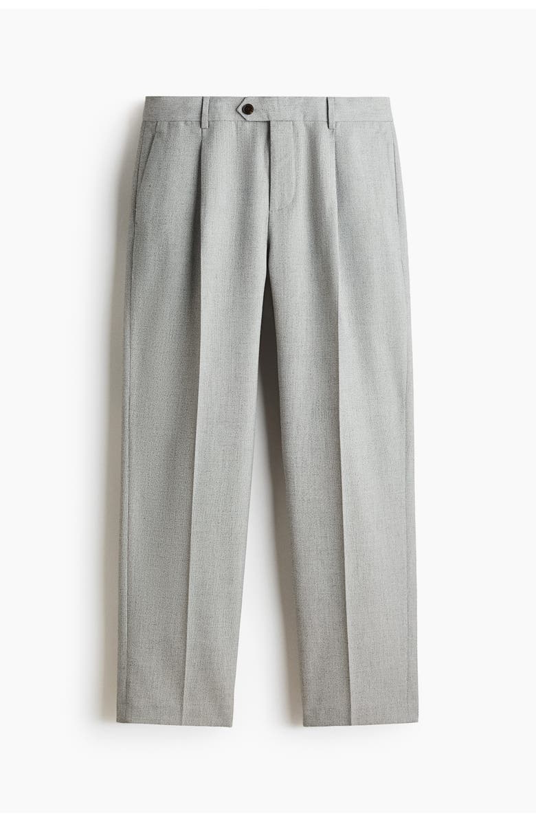 H&M Regular-fit tailored pants, Alternate, color, Light Gray