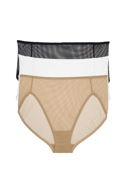 Jolie Sheer Lace French Cut Brief 3-Pack