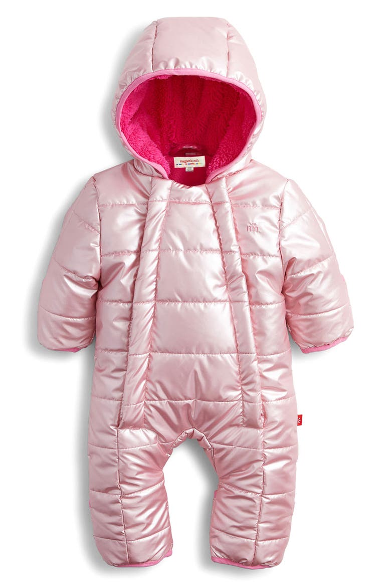 Kids' Metallic Puffer Pram, Alternate, color, PINK