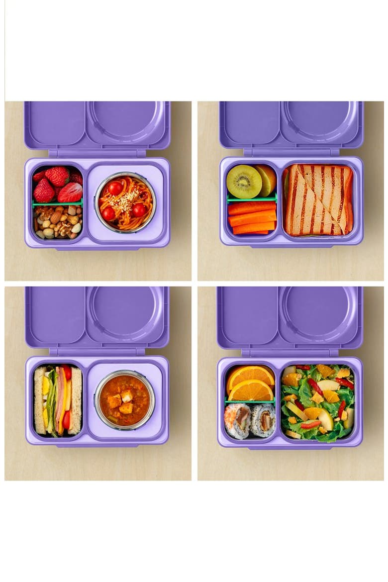 OmieBox UP Bento Box for Older Kids, Alternate, color, Purple