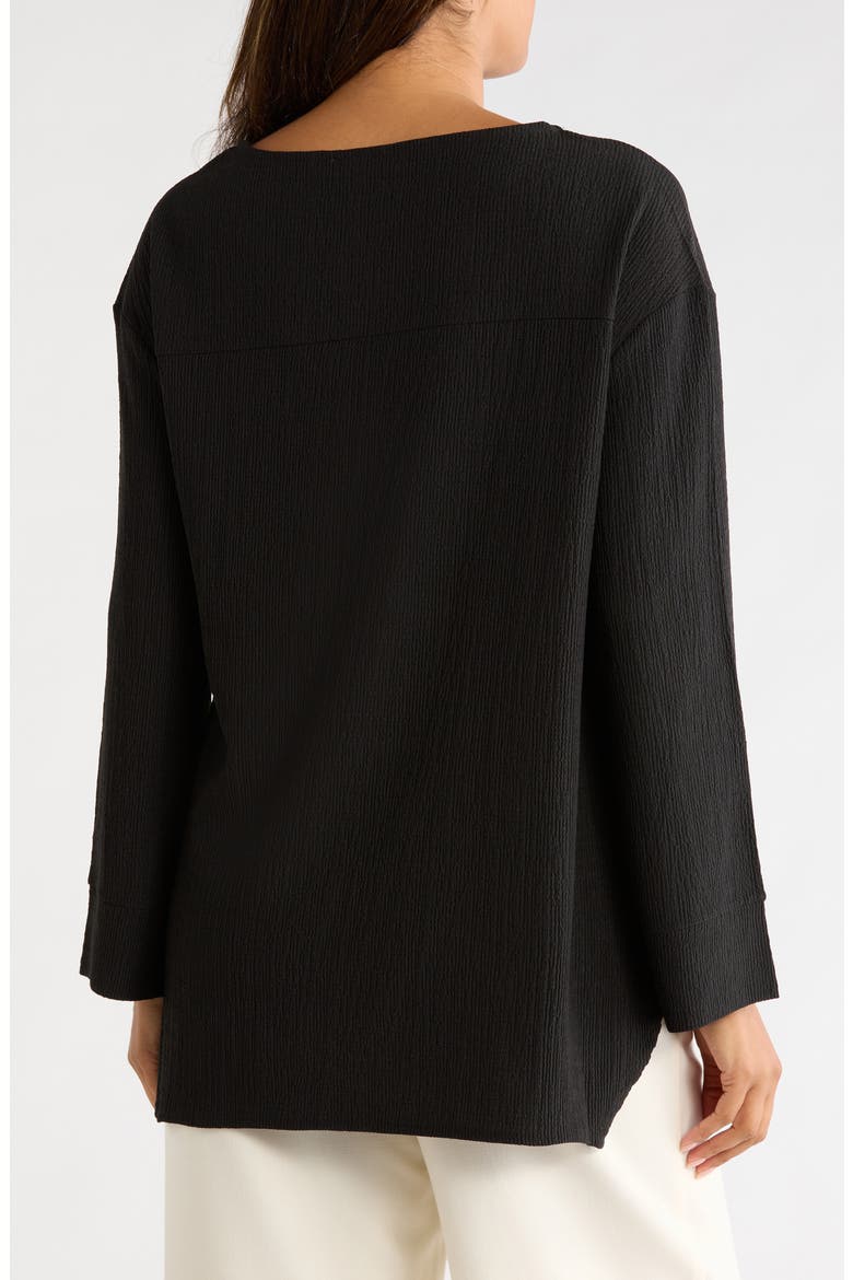 Oversized High-Low Top, Alternate, color, BLACK