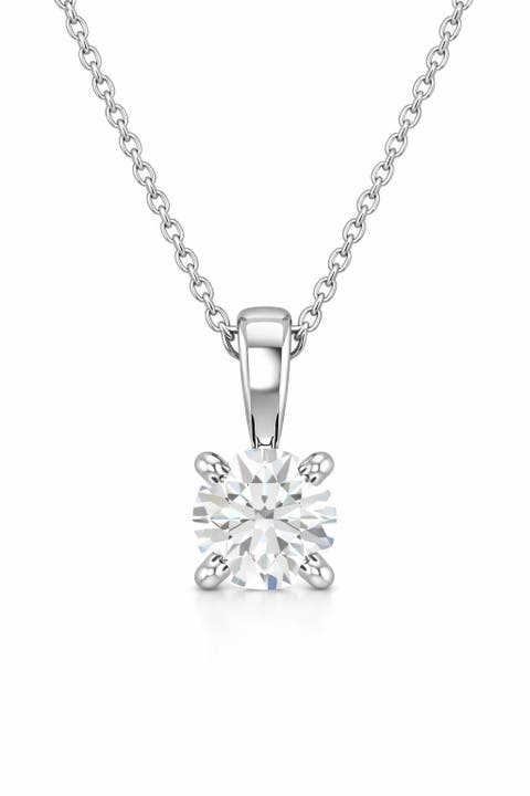 Solitaire Diamond Necklace