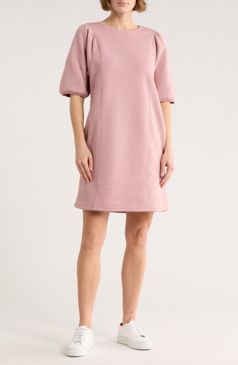 Puff Sleeve Knit Dress