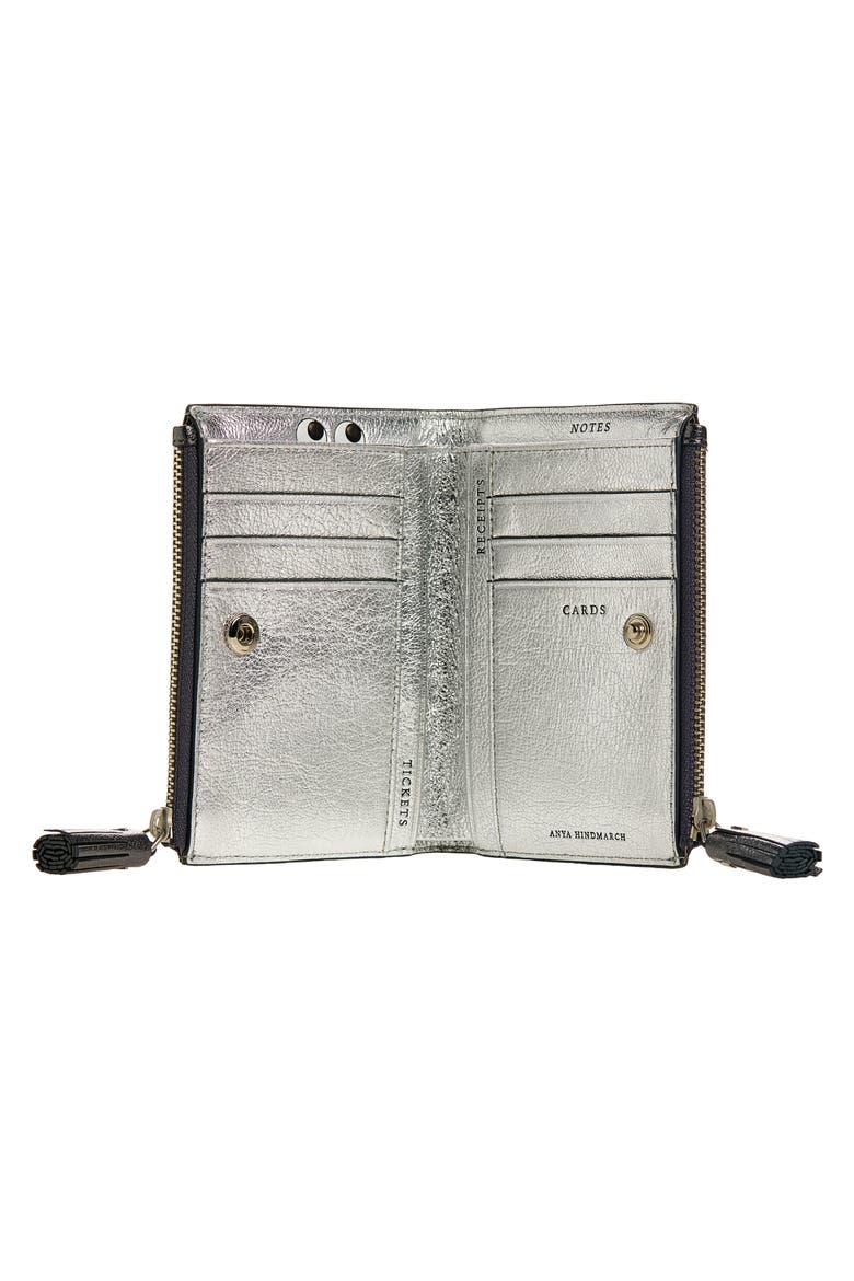 Small Double Zip Wallet, Alternate, color, ANTHRACITE