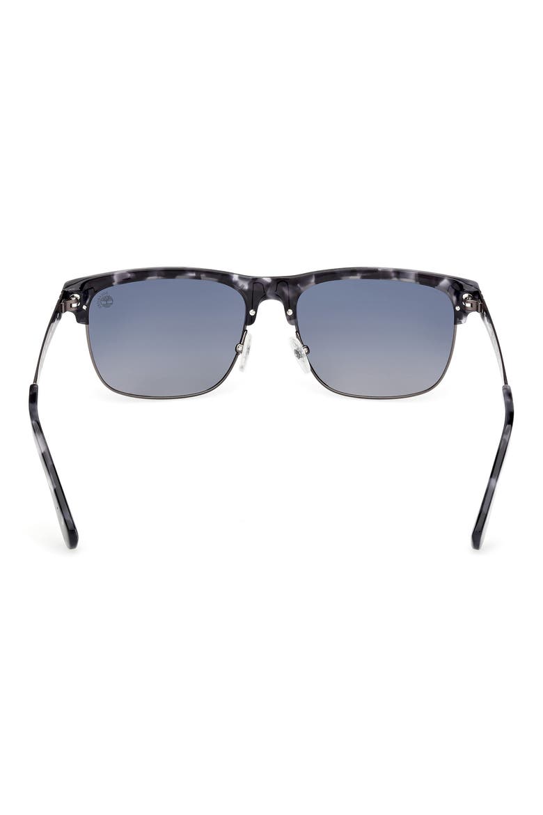 60mm Sunglasses, Alternate, color, DARK HAVANA / SMOKE POLARIZED