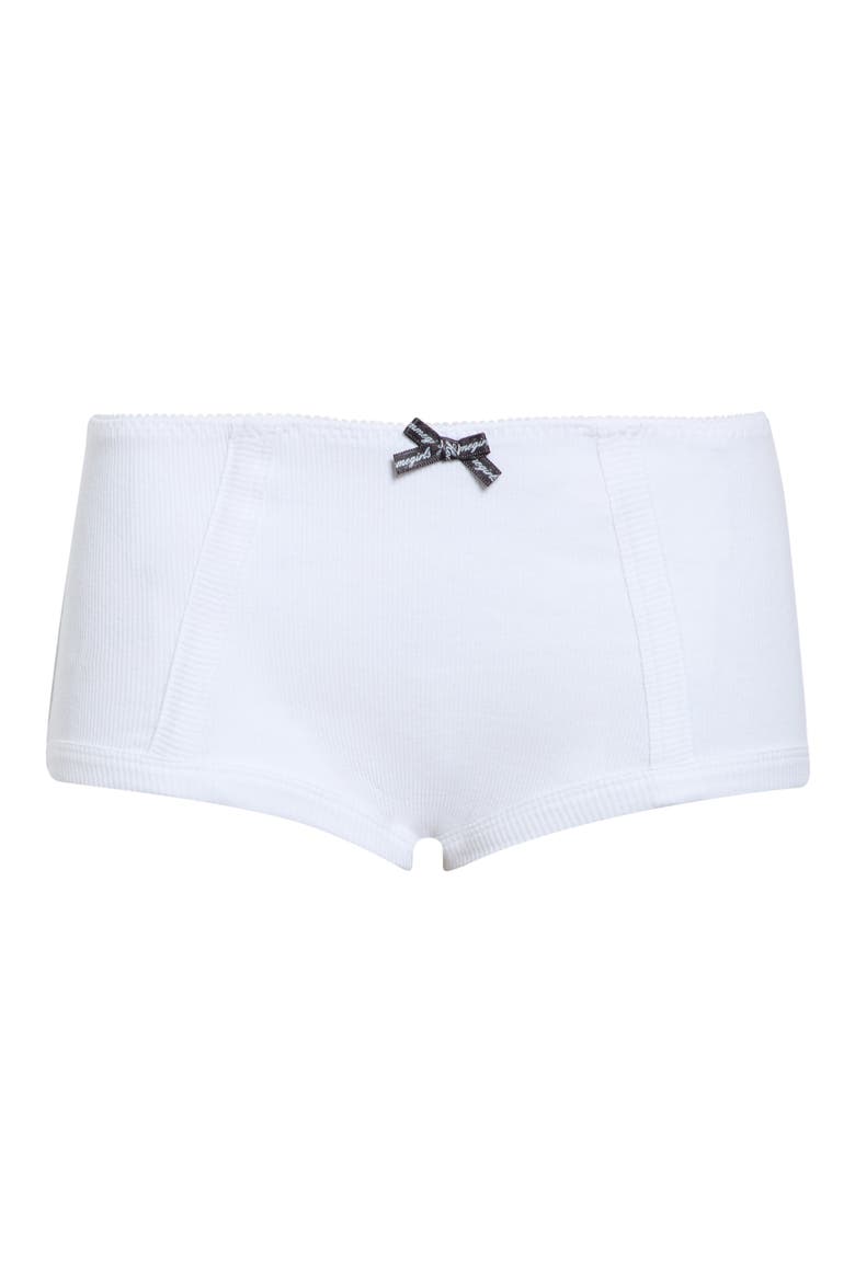 Cotton Rib Boyshorts, Main, color, CREAM