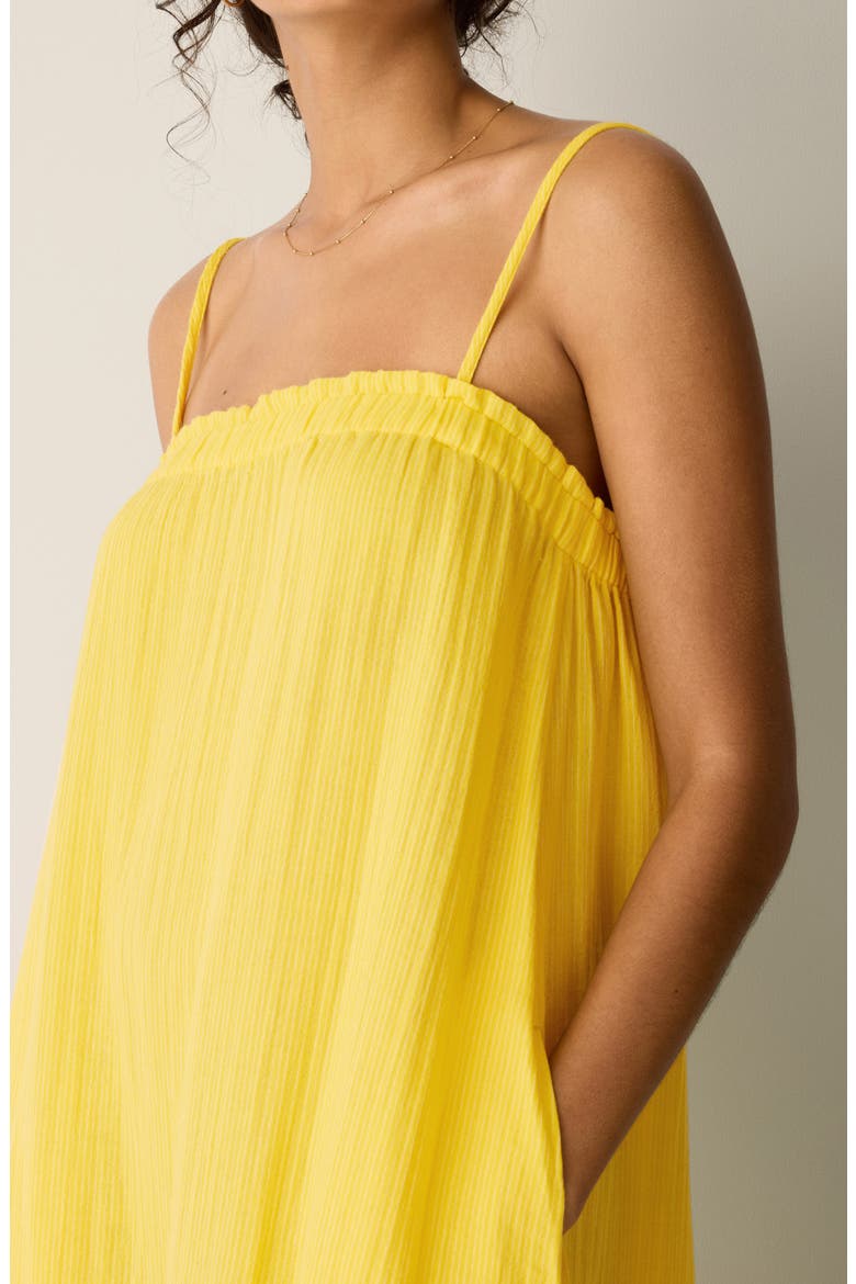 Stripe Organic Cotton Gauze Maxi Dress, Alternate, color, SOLEIL