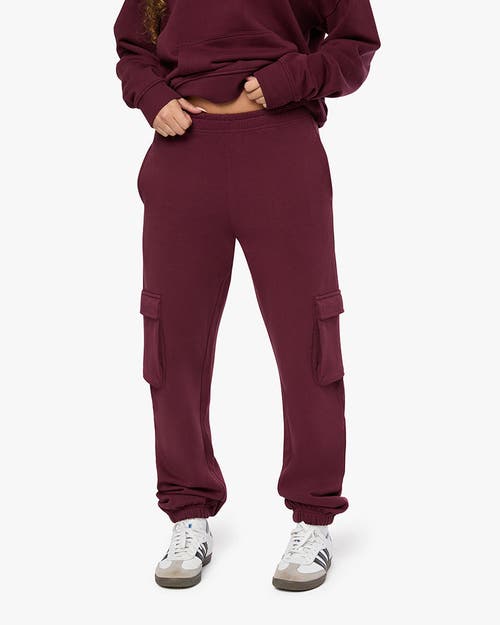 Weworewhat Cargo Jogger In Merlot