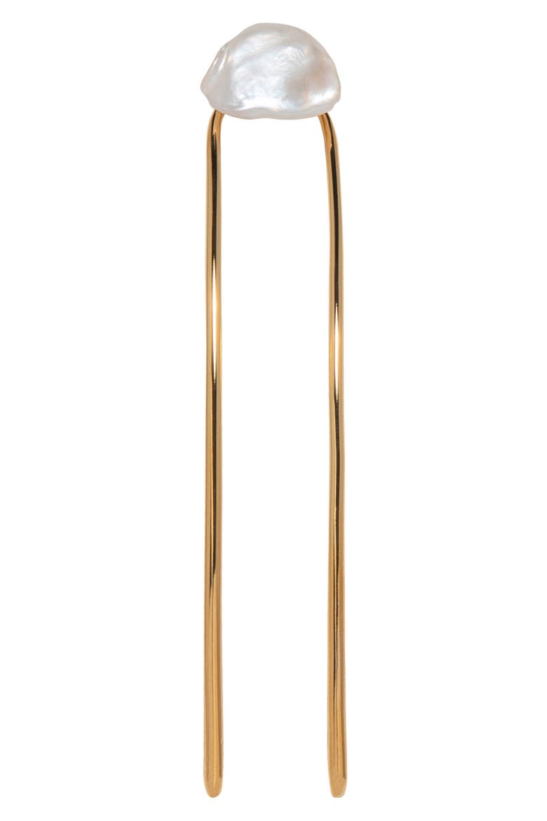 Rita Baroque Pearl Hair Pin, Main, color, PEARL
