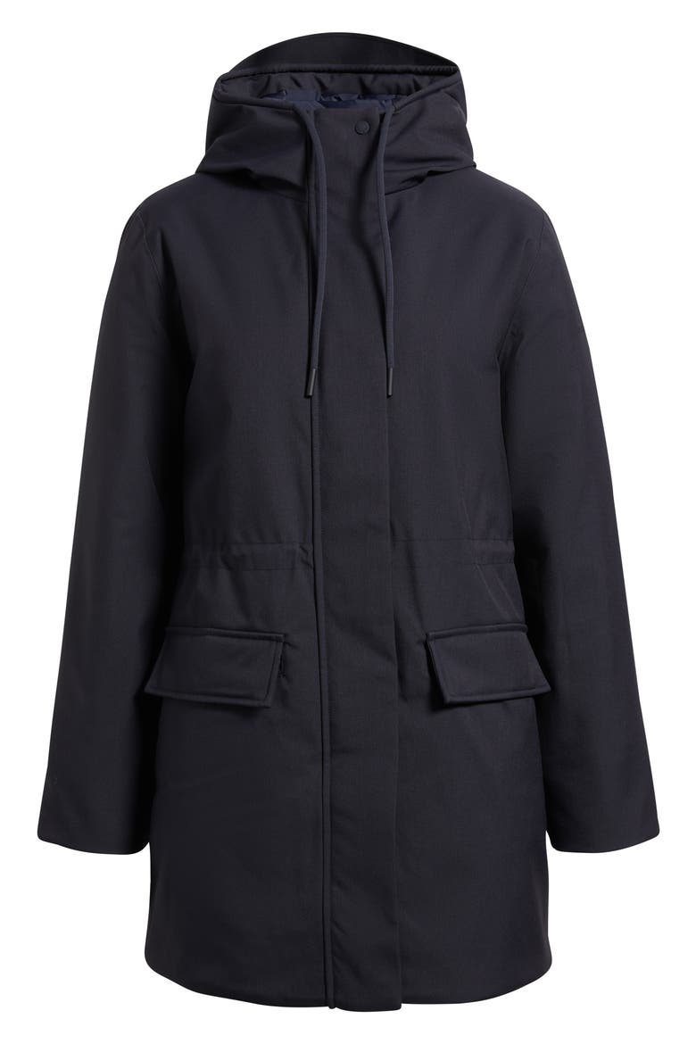 Maddie Hooded Parka, Alternate, color, BLUE BLACK