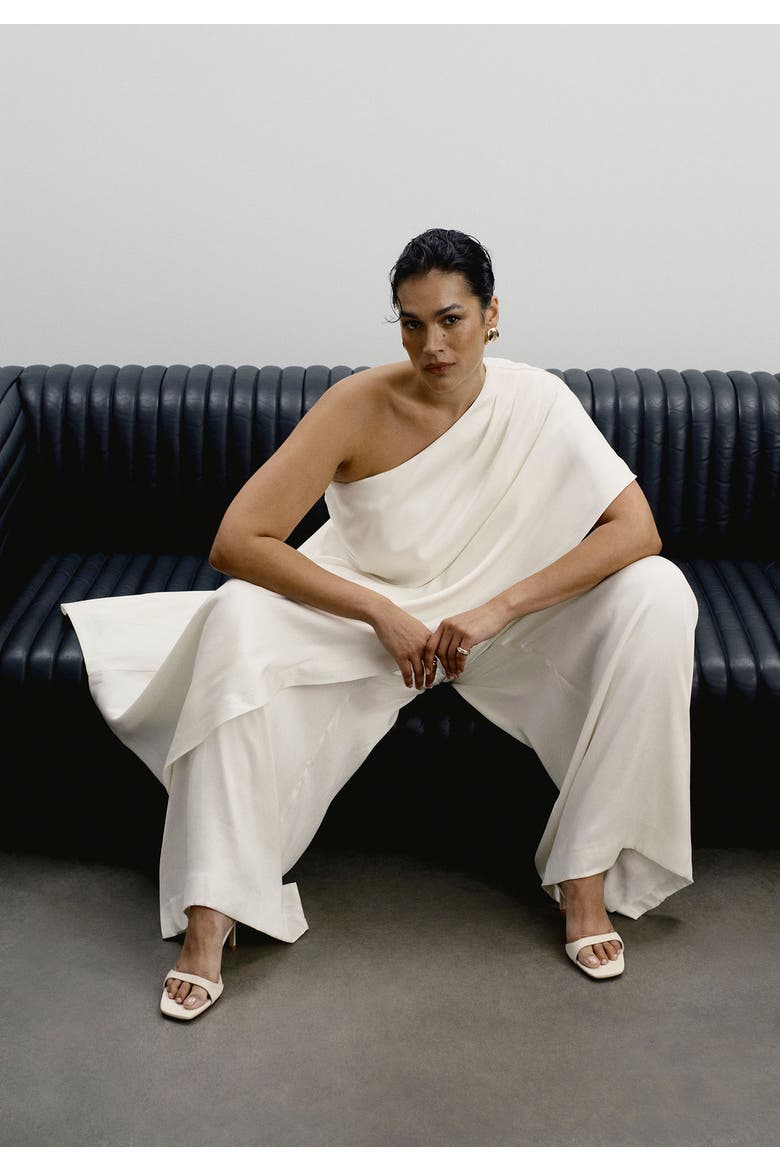 Longline Cape Top, Alternate, color, VANILLA ICE