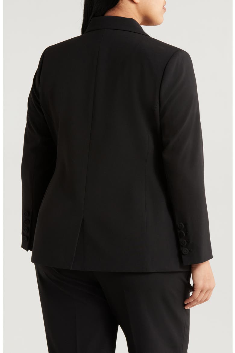 One-Button Blazer, Alternate, color, BLACK