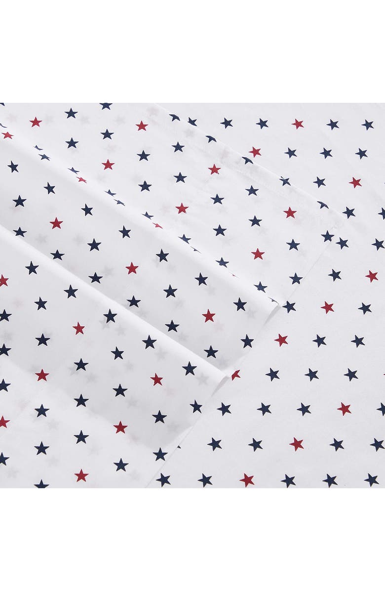Tommy Hilfiger Daystar Sheet Set, Alternate, color, Navy Blue / Classic Red