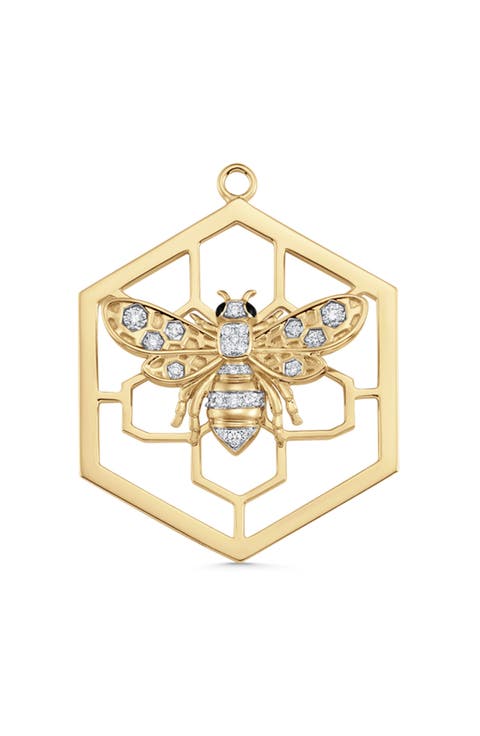Queen Bee Diamond Charm