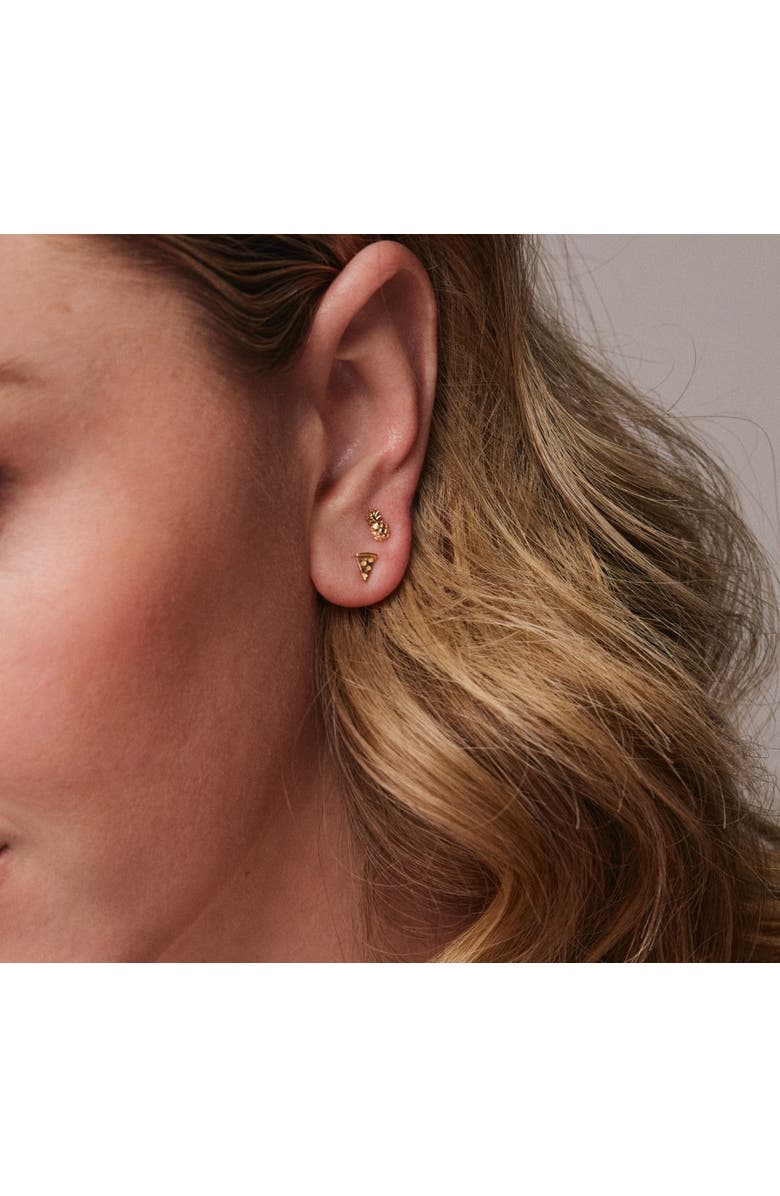 Whit Jewelry 14K Yellow Gold Pizza Stud, Alternate, color, Gold - Butterfly Back