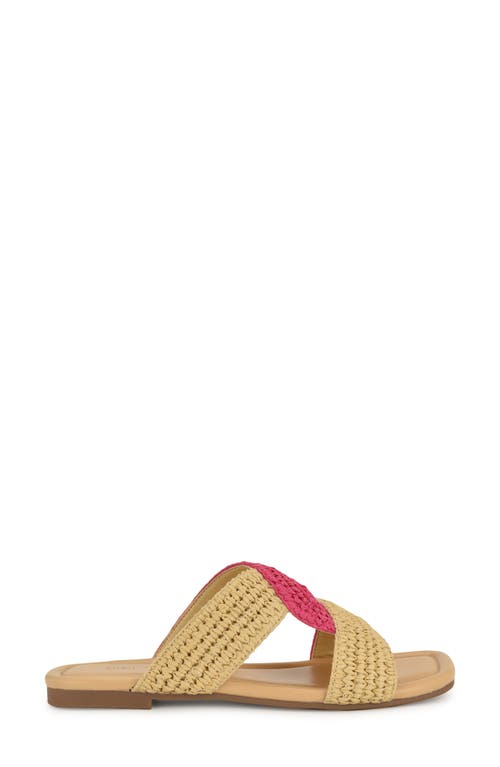 Nine West Quara Slide Sandal In Light Natural