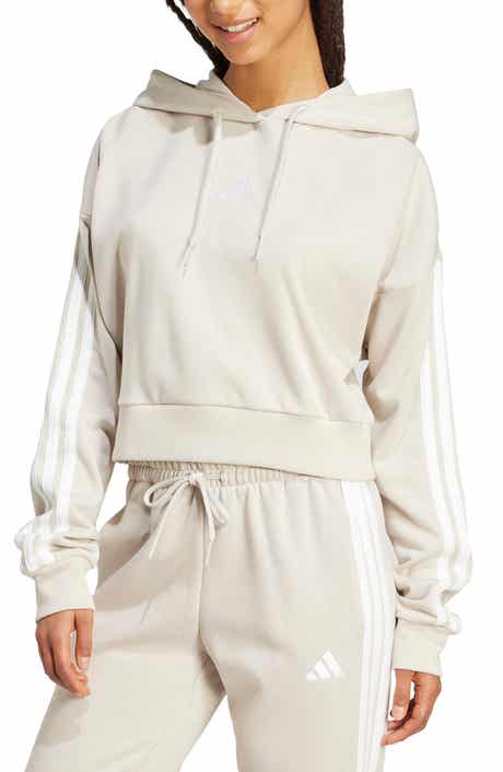 3-Stripe Crop Hoodie